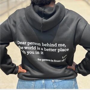 Inspirational Black Hoodie